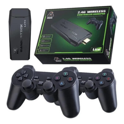 Video Game Stick 4k Com +20mil Jogo 64gb 2 Controle