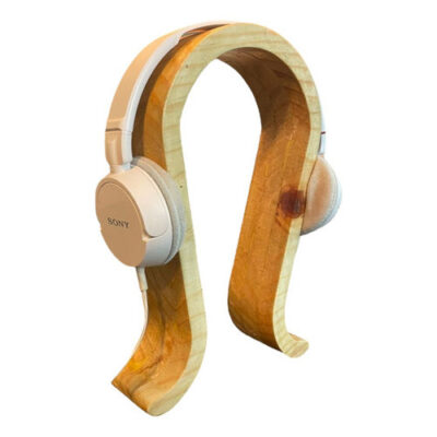Suporte De Mesa Headphone, Headset Gamer Em Madeira