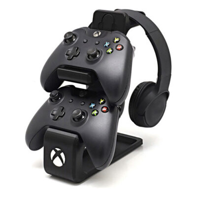 Suporte Para Dois Controles Xbox E Fone